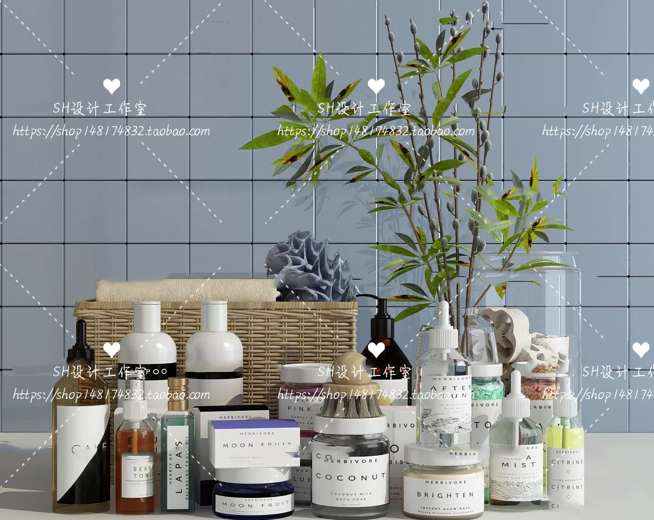 Bathroom Supplies – 3D Models – 0124