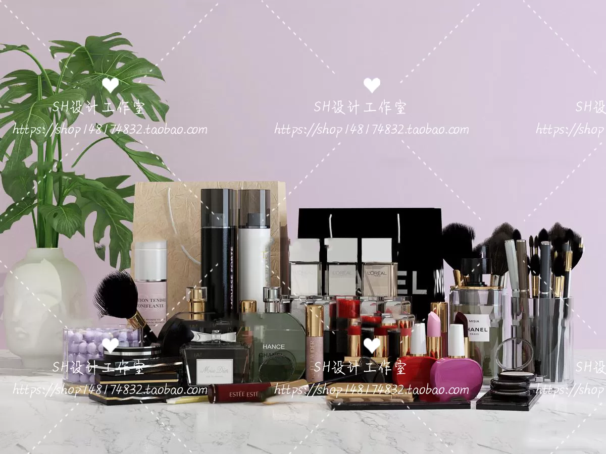 Bathroom Supplies – 3D Models – 0125