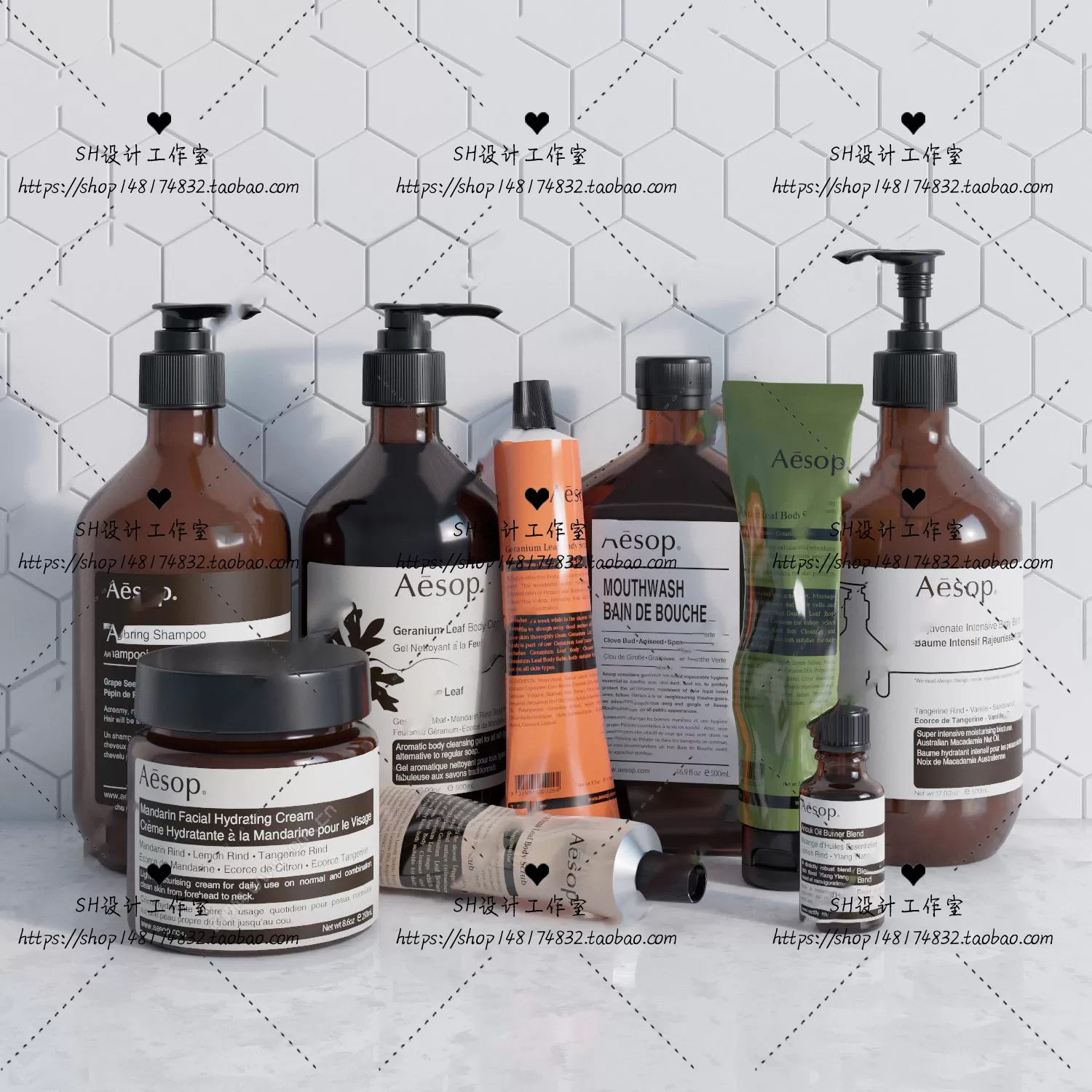 Bathroom Supplies – 3D Models – 0128