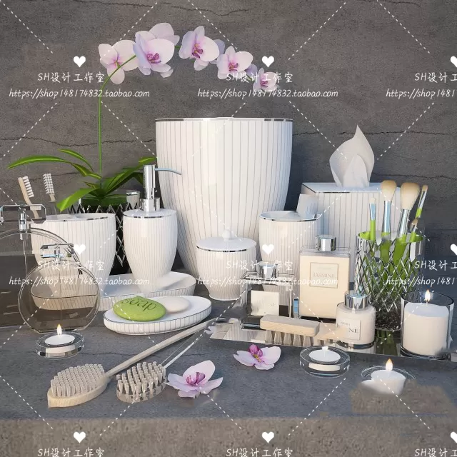 Bathroom Supplies – 3D Models – 0129