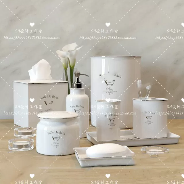 Bathroom Supplies – 3D Models – 0130