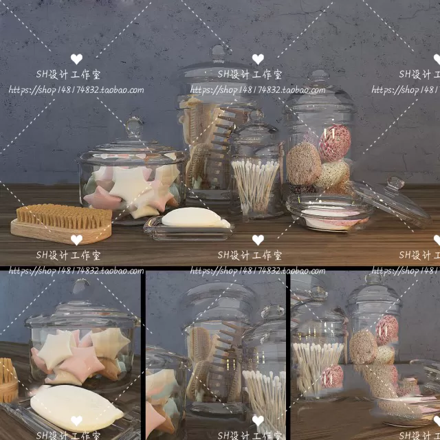 Bathroom Supplies – 3D Models – 0131