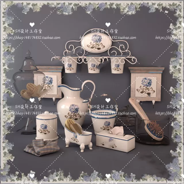 Bathroom Supplies – 3D Models – 0132