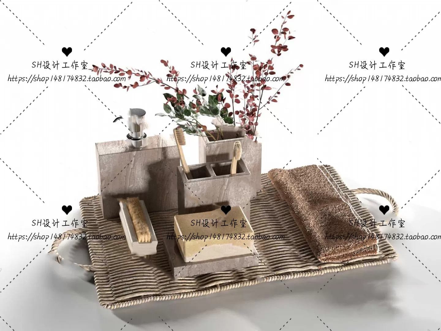 Bathroom Supplies – 3D Models – 0133