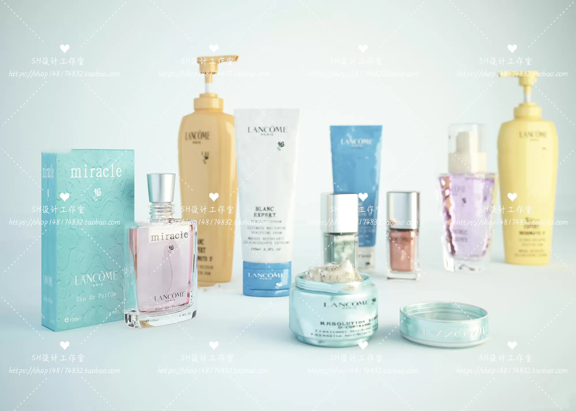 Bathroom Supplies – 3D Models – 0140