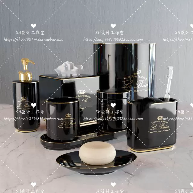 Bathroom Supplies – 3D Models – 0142
