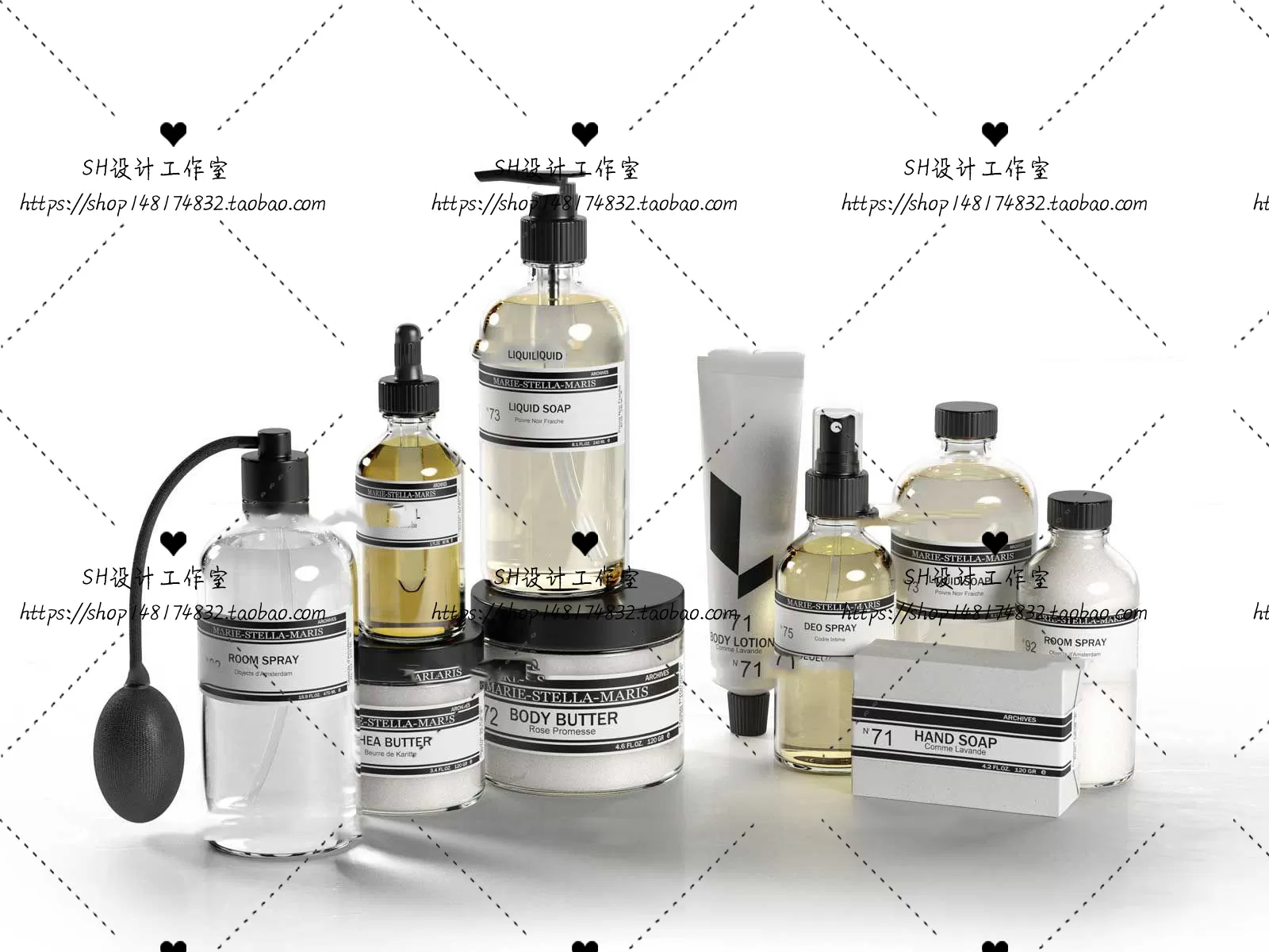 Bathroom Supplies – 3D Models – 0143