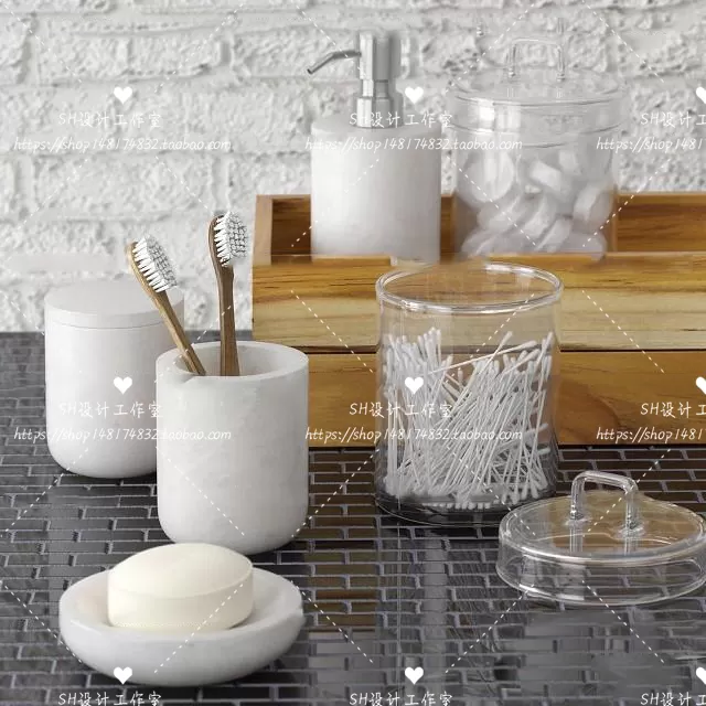 Bathroom Supplies – 3D Models – 0148