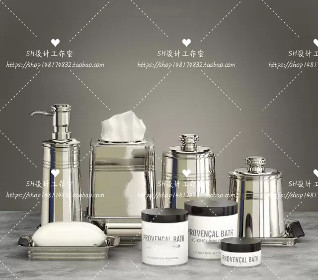 Bathroom Supplies – 3D Models – 0150