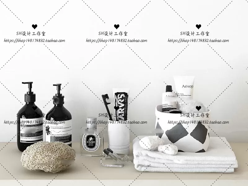 Bathroom Supplies – 3D Models – 0153