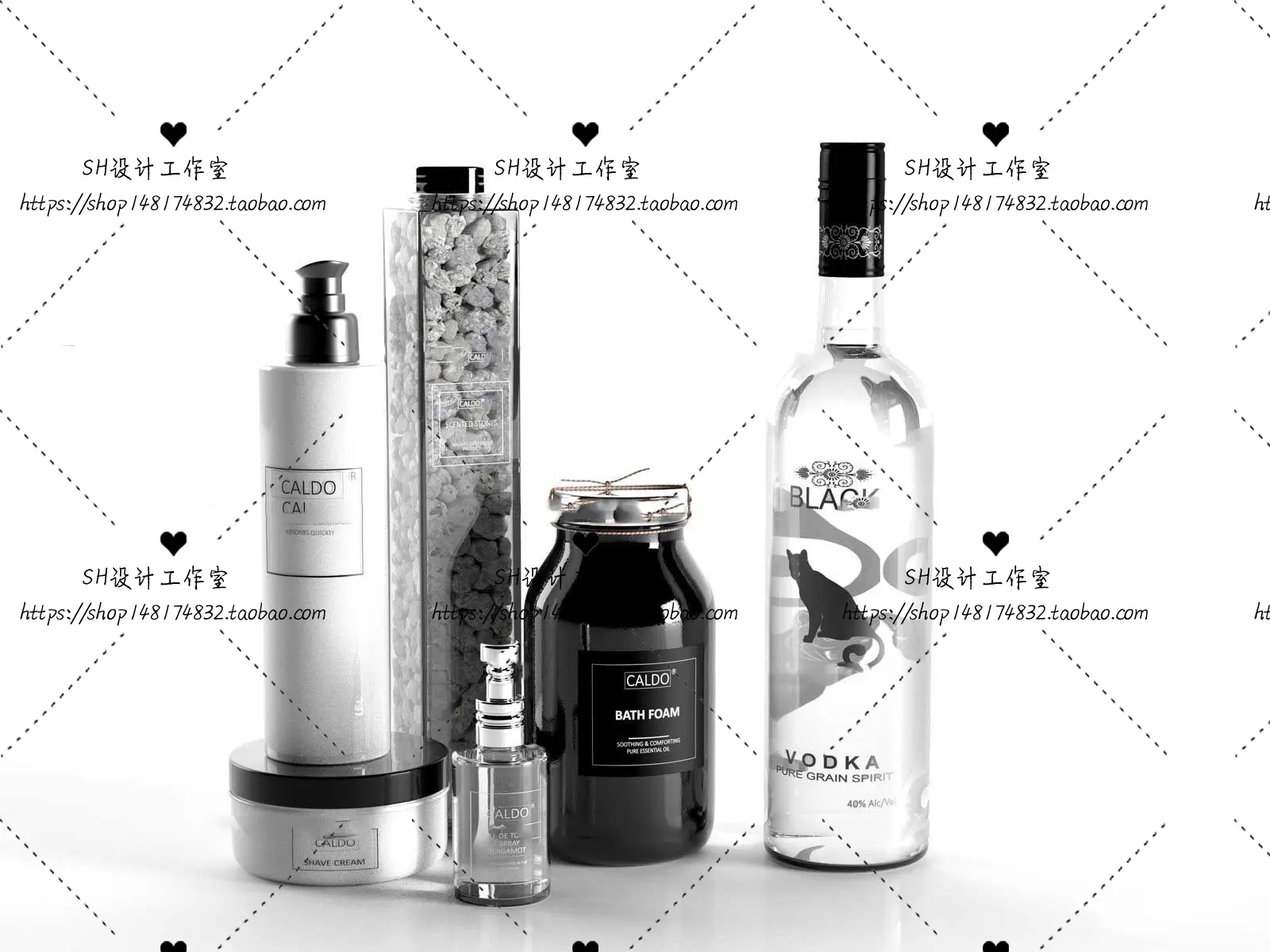 Bathroom Supplies – 3D Models – 0158