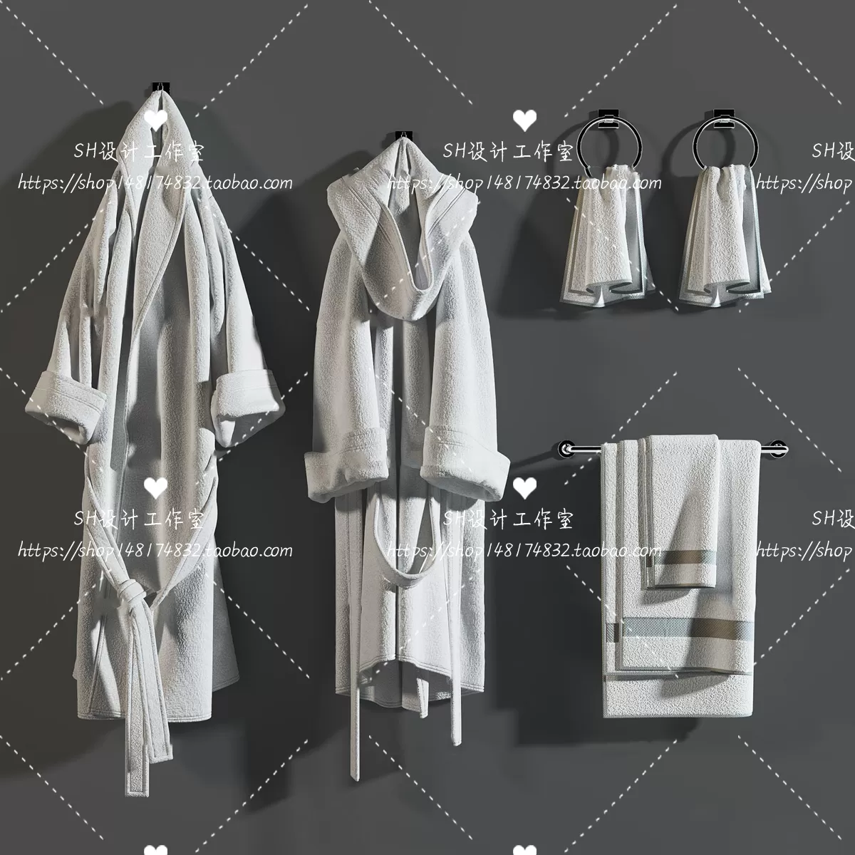 Bathroom Supplies – 3D Models – 0160