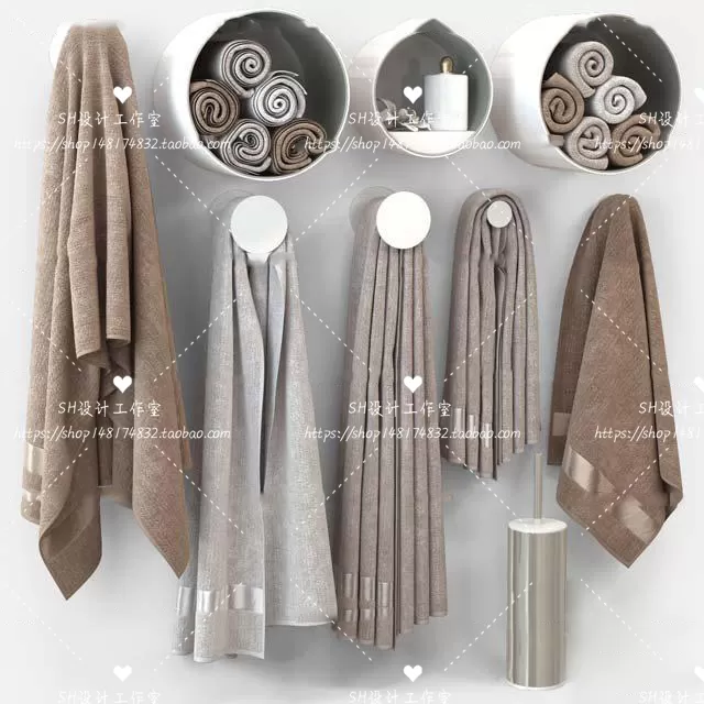 Bathroom Supplies – 3D Models – 0163