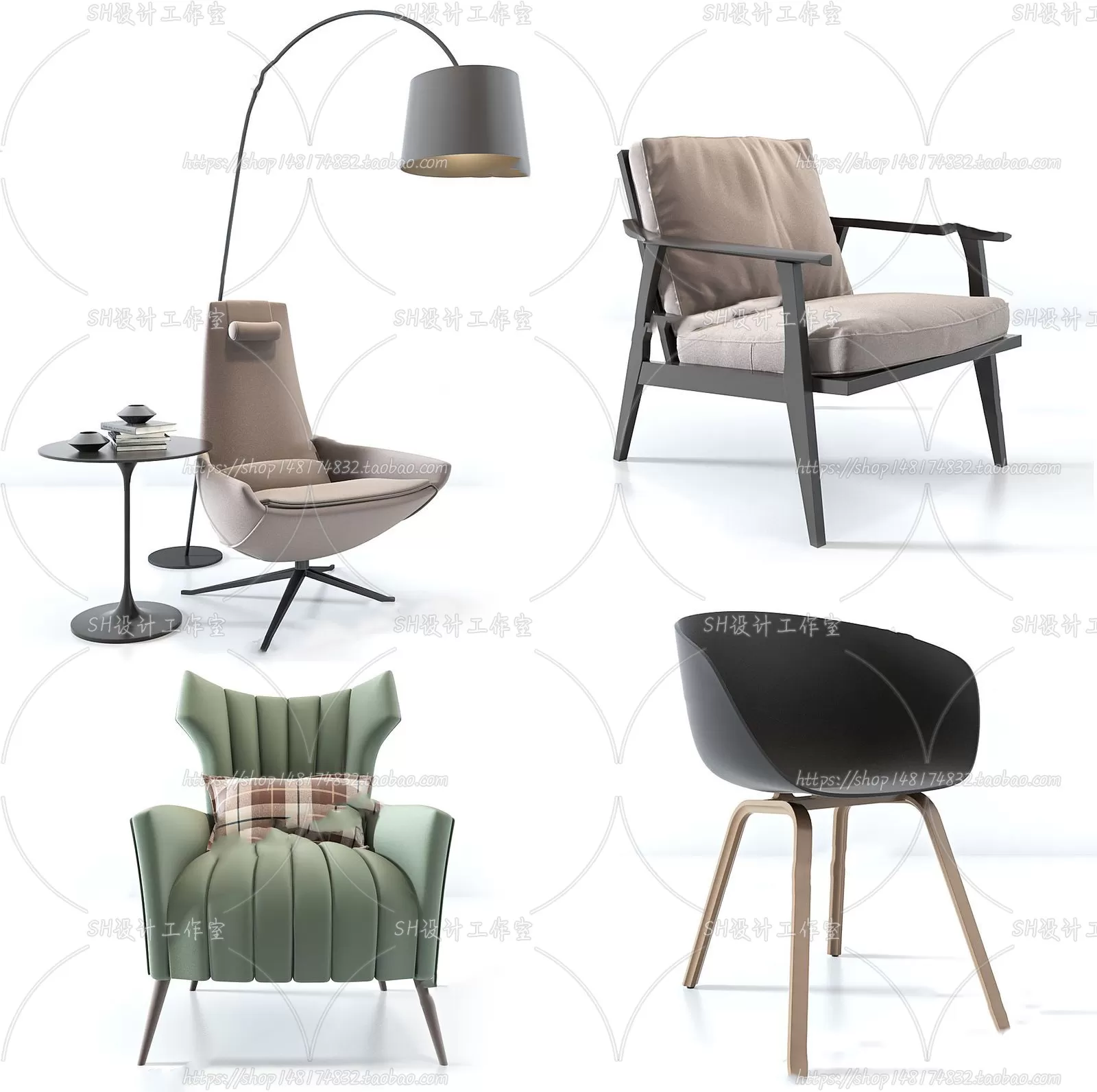 Chair – Armchair – Single Chairs – 3D Models – 0009 Chair – Armchair – Single Chairs – 3D Models – 0009