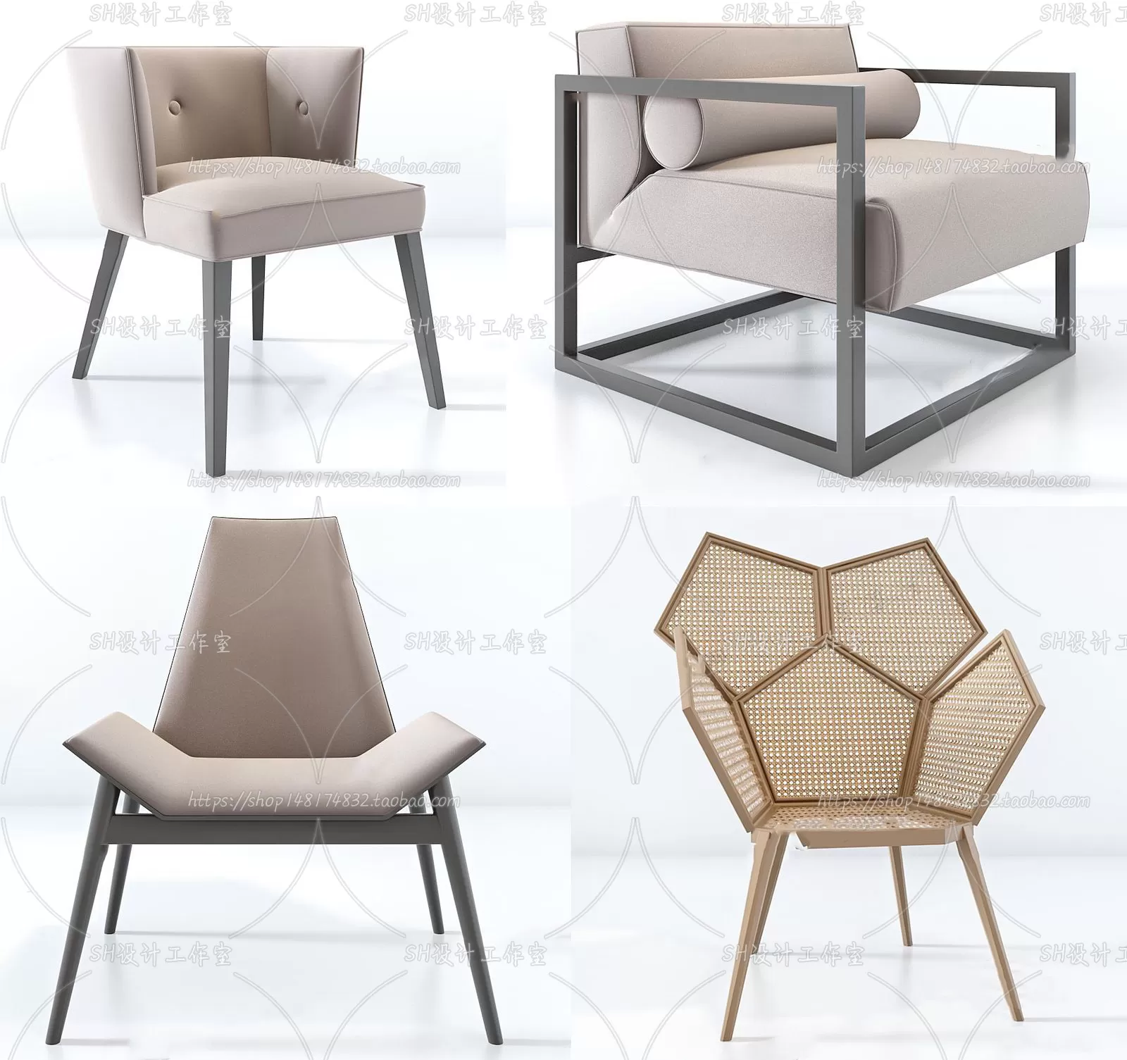 Chair – Armchair – Single Chairs – 3D Models – 0052 Chair – Armchair – Single Chairs – 3D Models – 0052