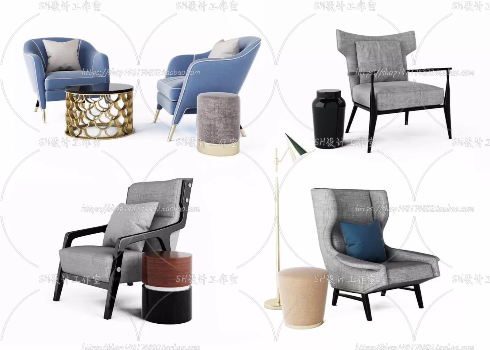 Chair – Armchair – Single Chairs – 3D Models – 0080 Chair – Armchair – Single Chairs – 3D Models – 0080