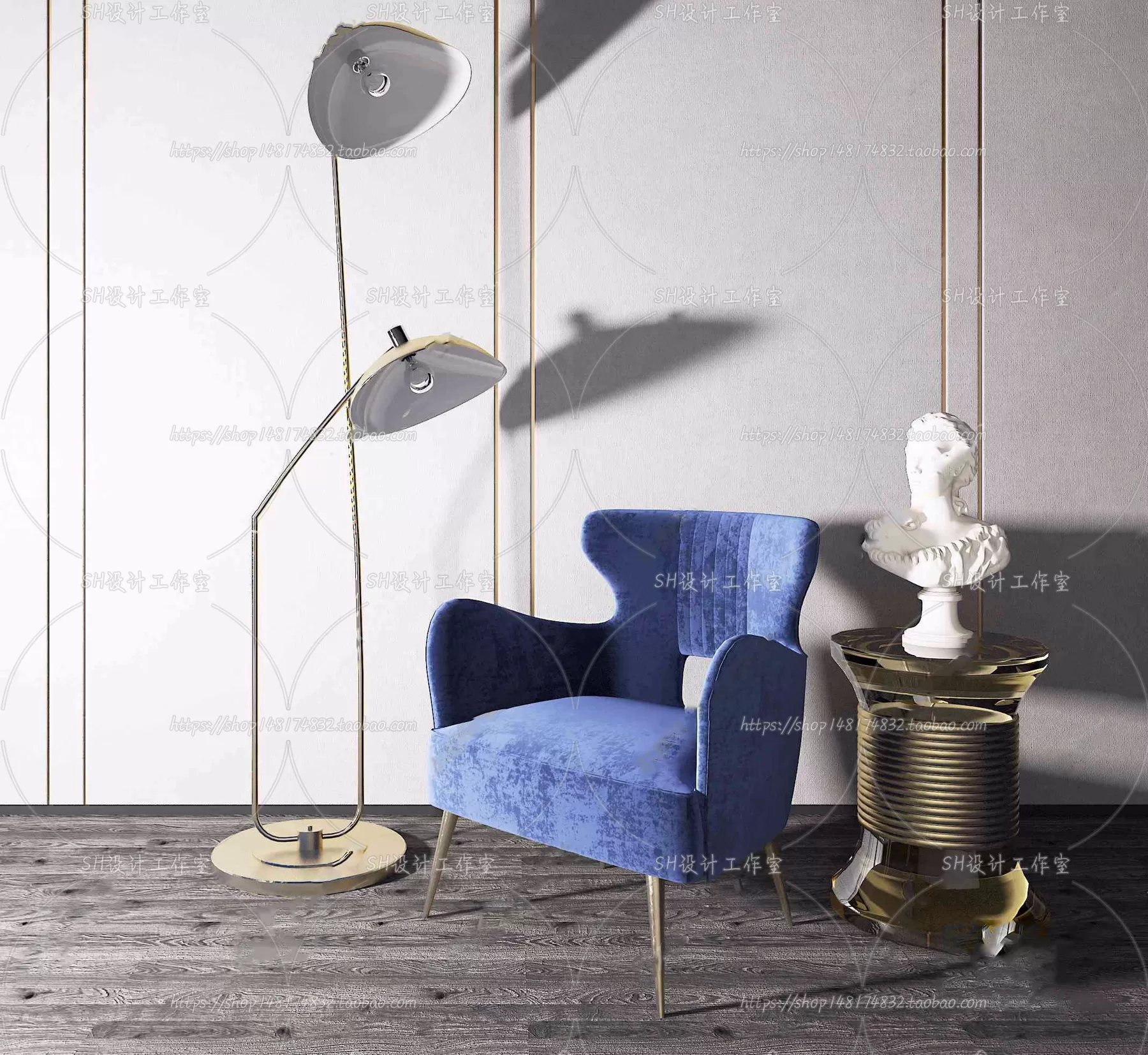 Chair – Armchair – Single Chairs – 3D Models – 0134 Chair – Armchair – Single Chairs – 3D Models – 0134