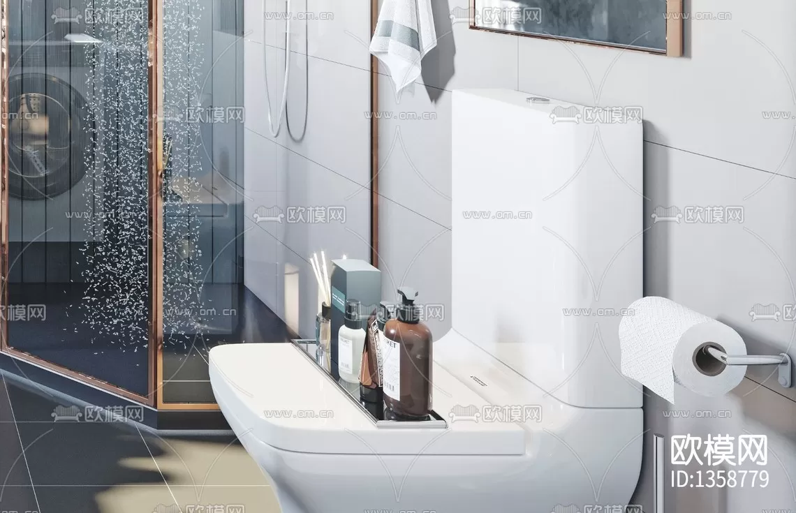 Corona Render 3D Scenes – Bathroom – 0002