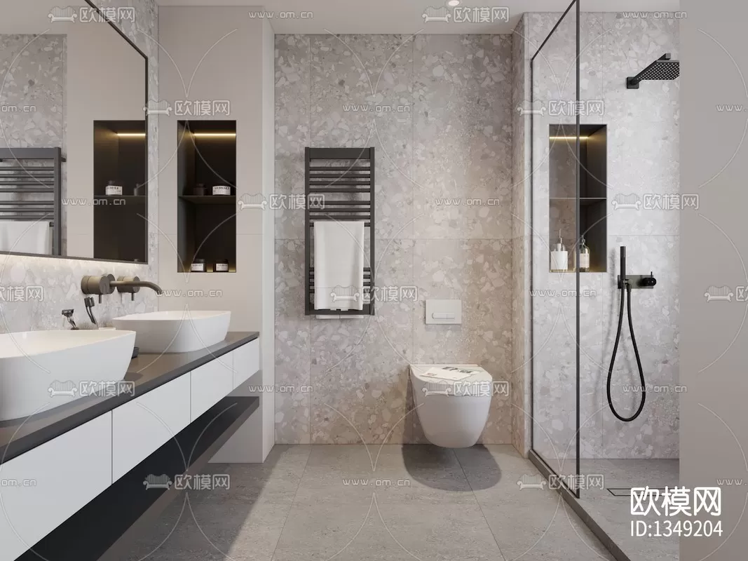 Corona Render 3D Scenes – Bathroom – 0006