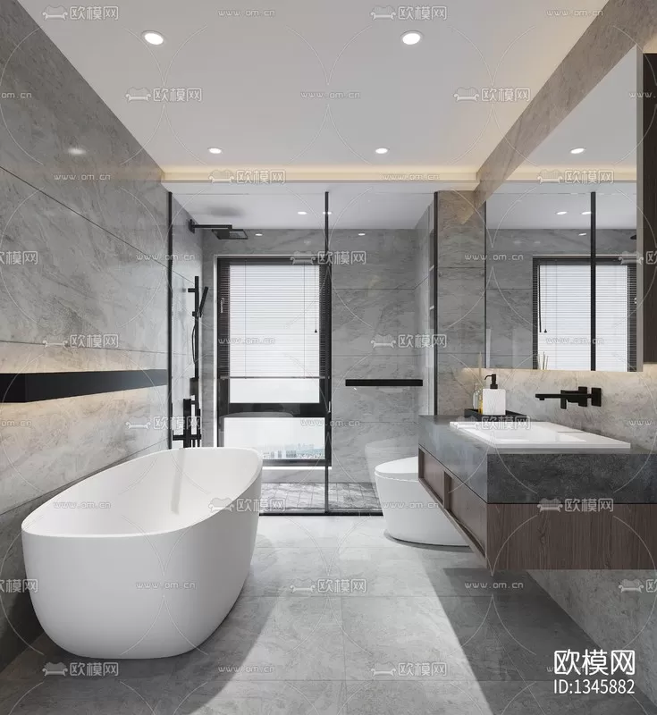 Corona Render 3D Scenes – Bathroom – 0007