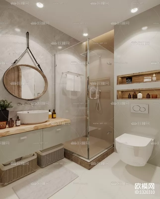 Corona Render 3D Scenes – Bathroom – 0010