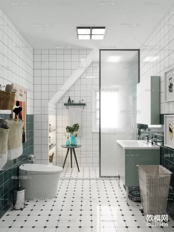 Corona Render 3D Scenes – Bathroom – 0012