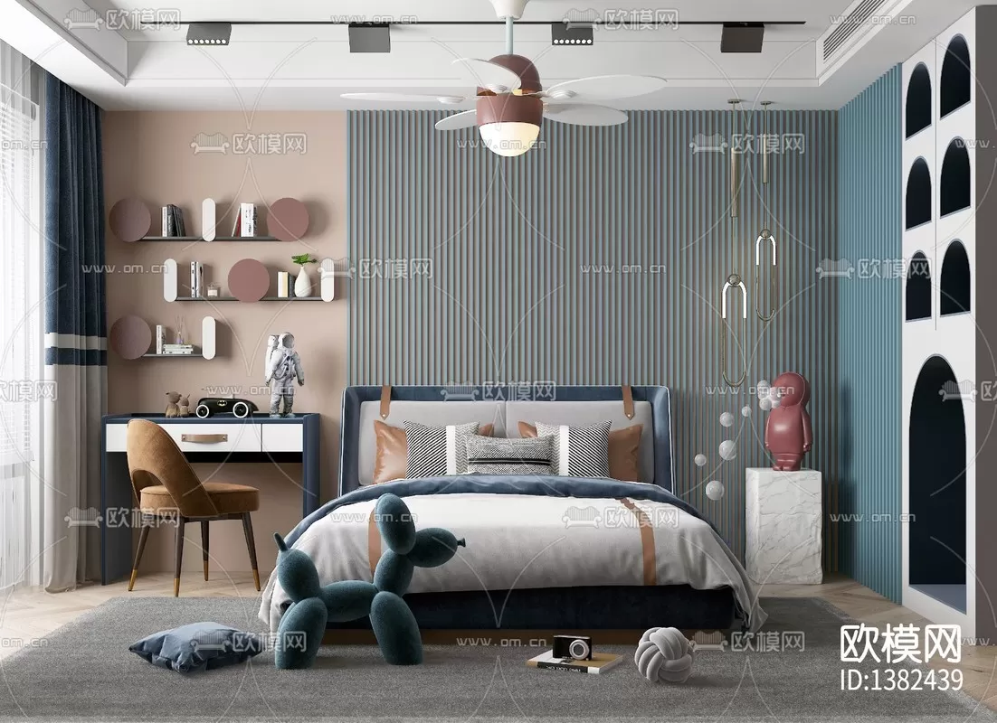 Corona Render 3D Scenes – Children Room – 0001