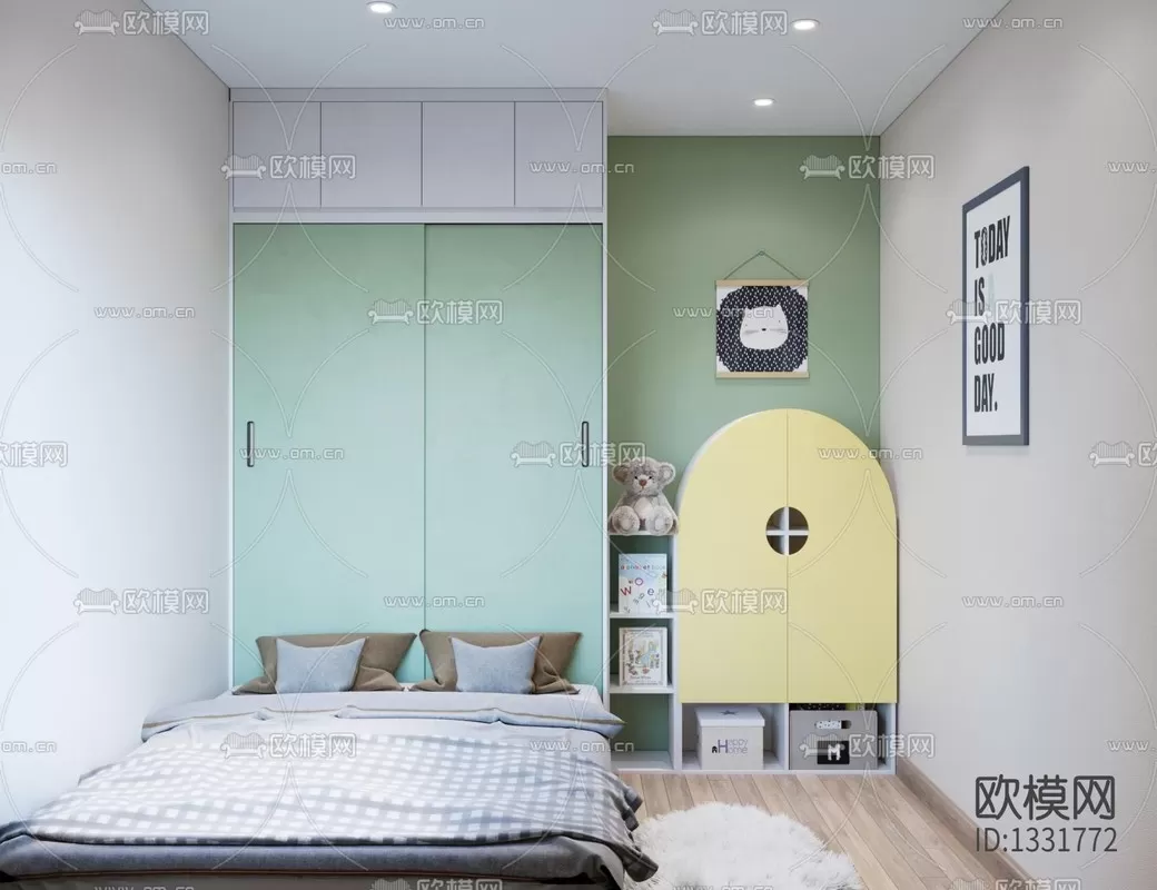 Corona Render 3D Scenes – Children Room – 0002