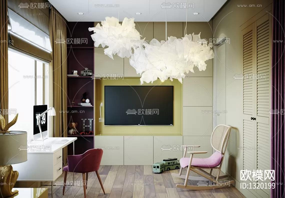 Corona Render 3D Scenes – Children Room – 0004