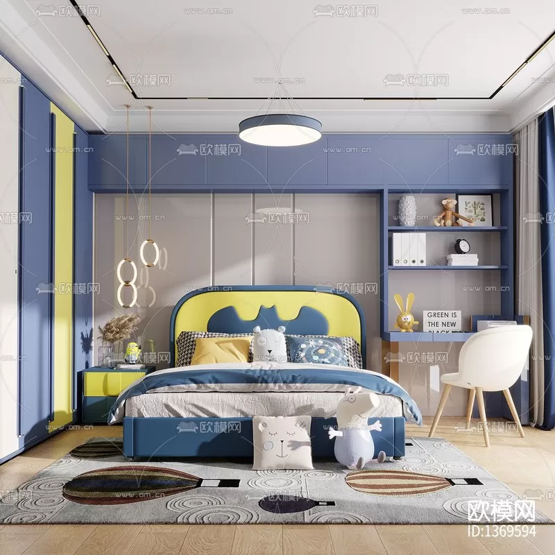 Corona Render 3D Scenes – Children Room – 0008