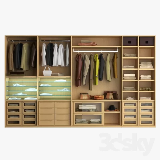 3DSKYMODEL – Shelf – Wardrobe – 217