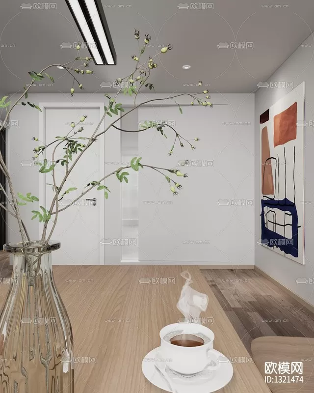 Corona Render 3D Scenes – Dining Room – 0008