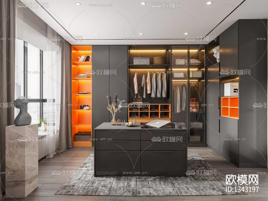 Corona Render 3D Scenes – Dressing Room – 0006