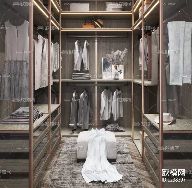 Corona Render 3D Scenes – Dressing Room – 0009