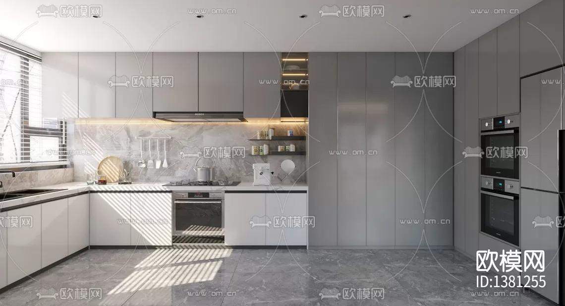 Corona Render 3D Scenes – Kitchen – 0001