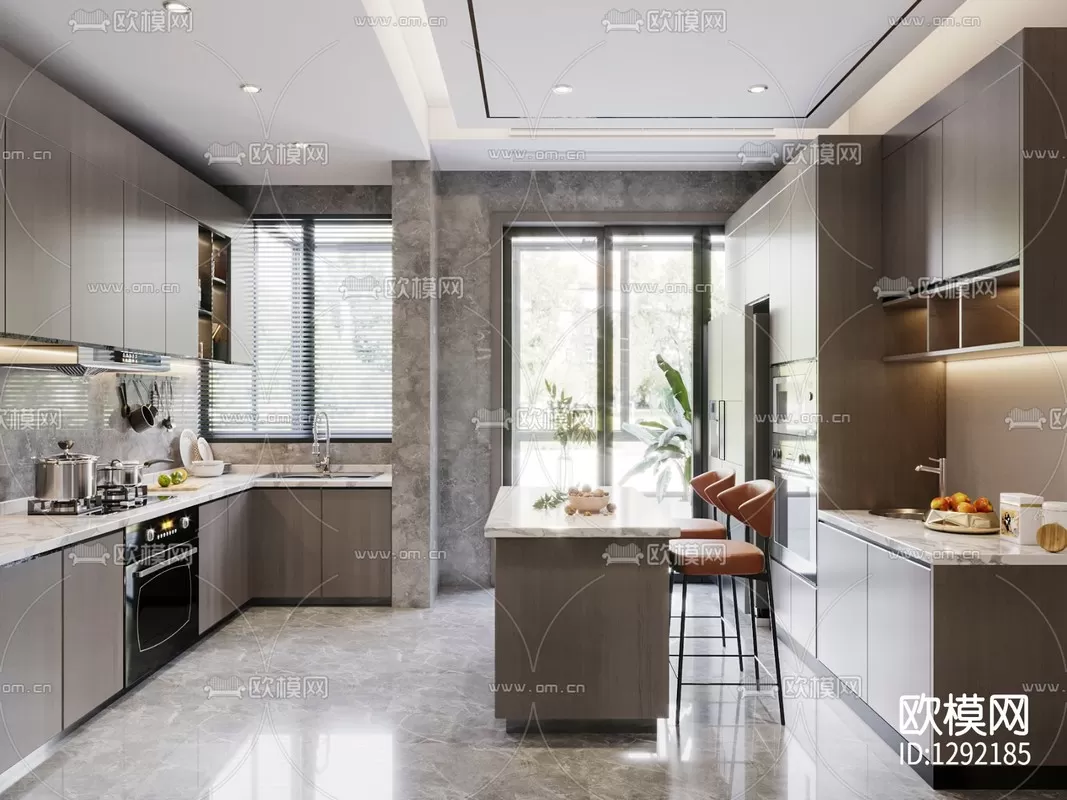 Corona Render 3D Scenes – Kitchen – 0002