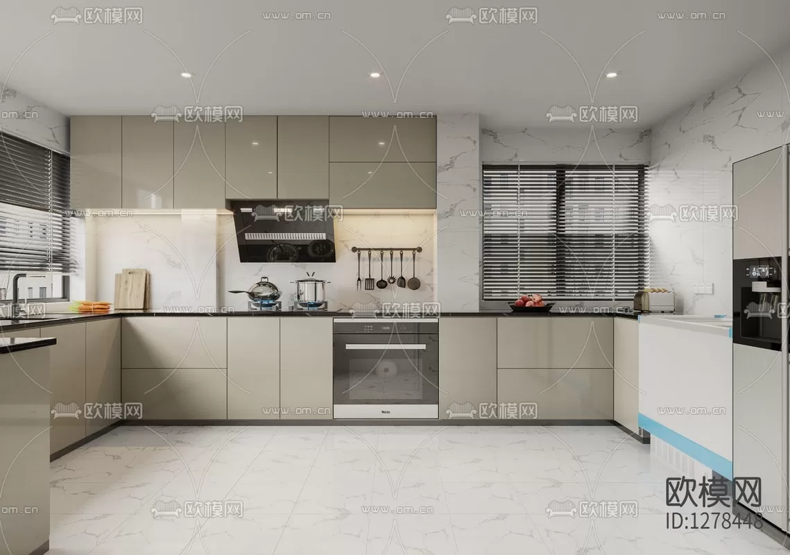 Corona Render 3d Scenes - Kitchen - 0003 - 3dsky Decor Helper