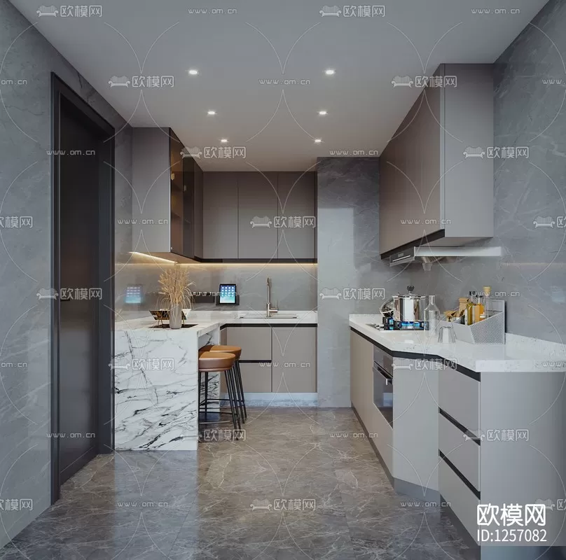 Corona Render 3D Scenes – Kitchen – 0004