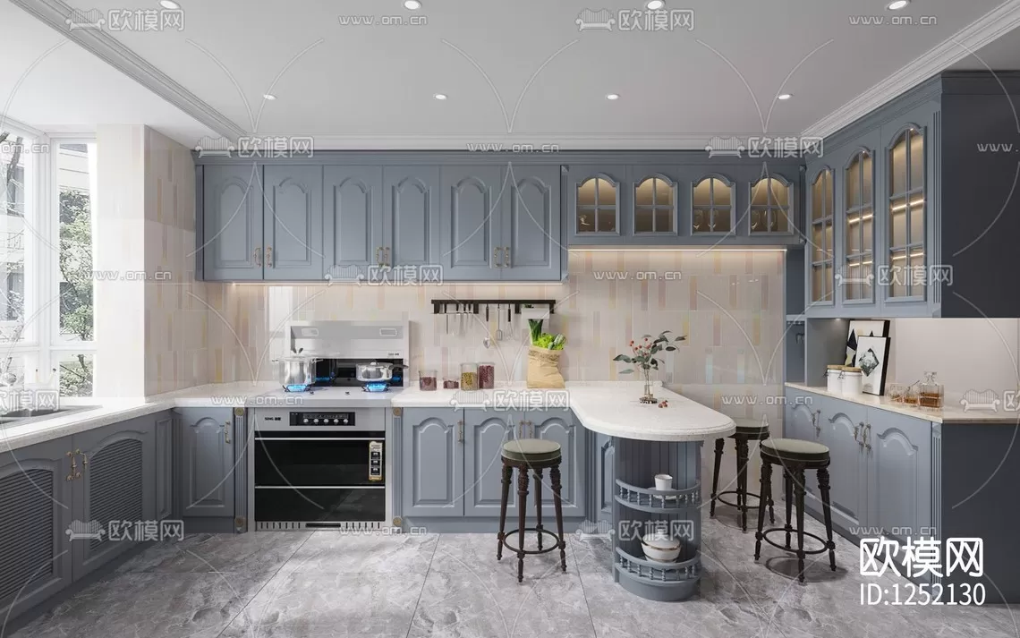 Corona Render 3D Scenes – Kitchen – 0006