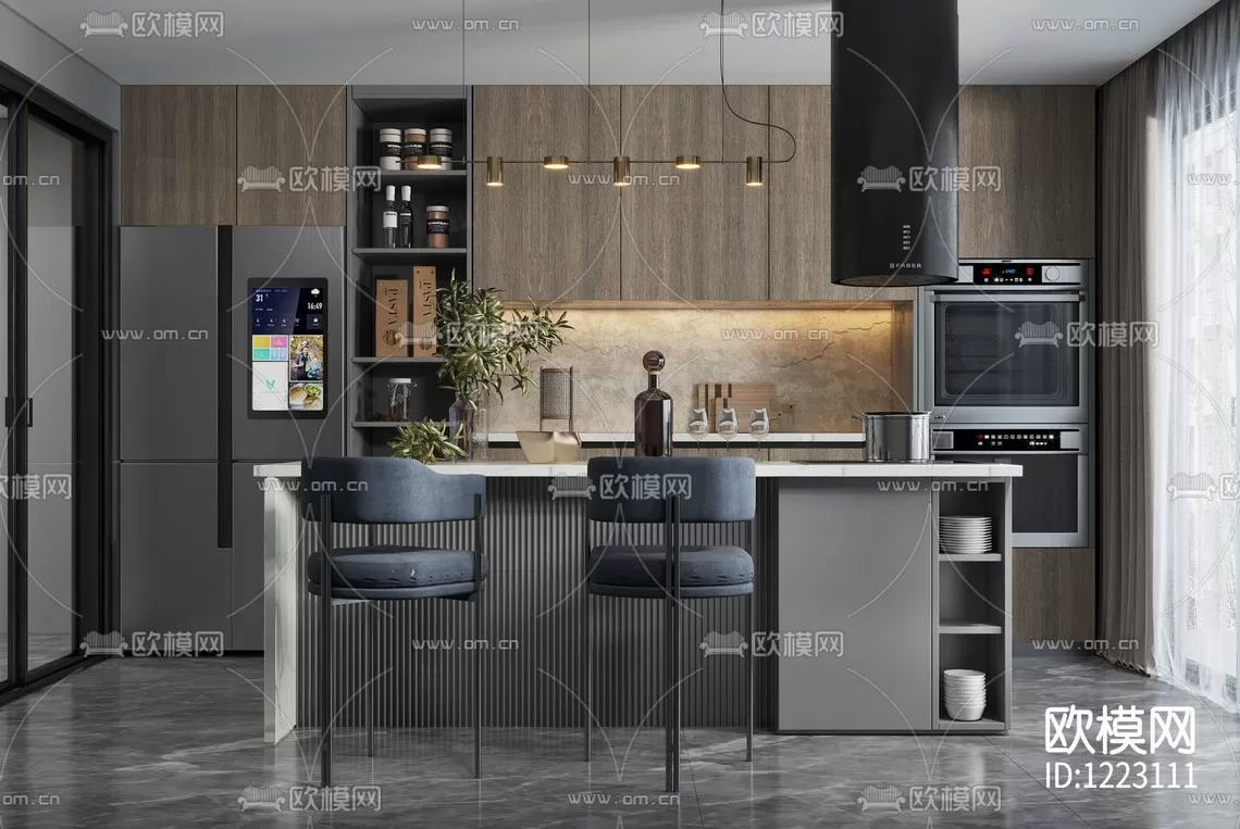 Corona Render 3D Scenes – Kitchen – 0007