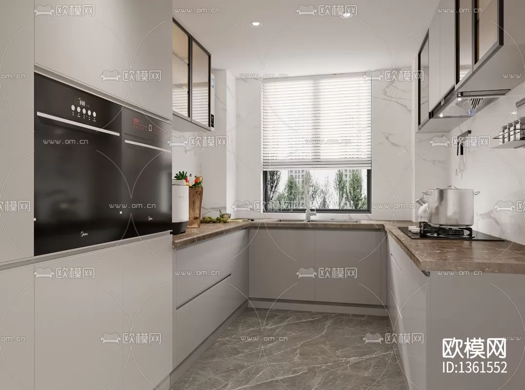 Corona Render 3D Scenes – Kitchen – 0008