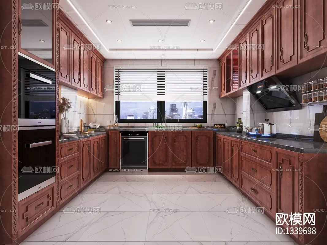 Corona Render 3D Scenes – Kitchen – 0010