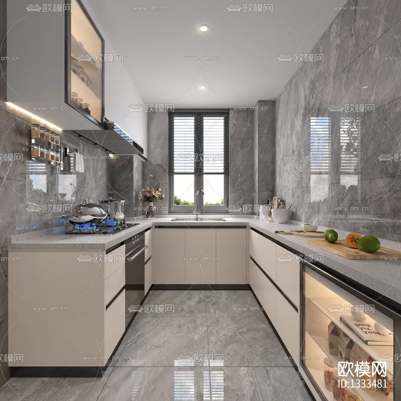 Corona Render 3D Scenes – Kitchen – 0011