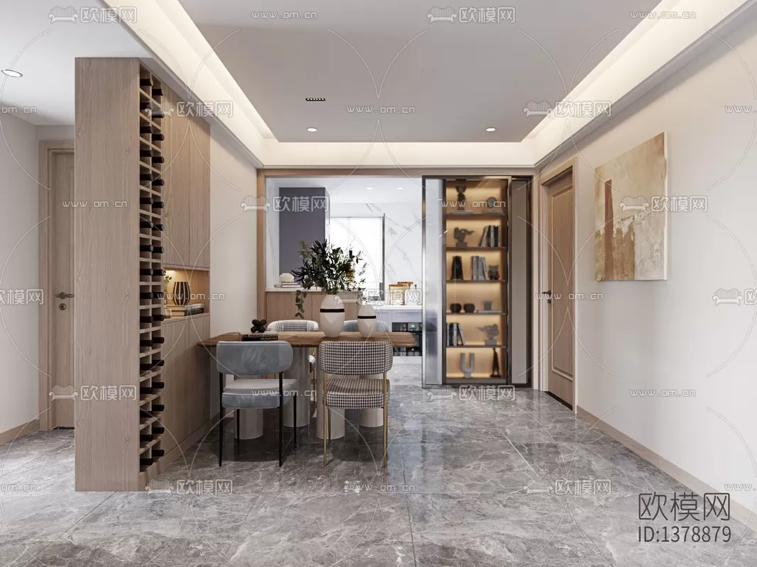 Corona Render 3D Scenes – Living Room – 0014