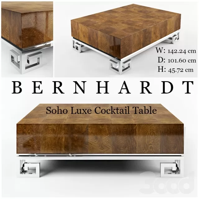 Bernhardt Soho Luxe Cocktail Table – 208107