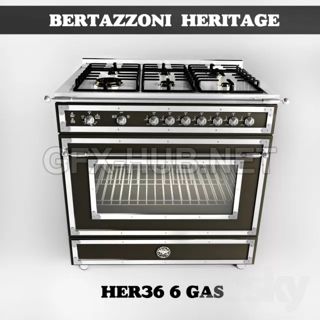Bertazzoni Heritage HER36_6_GAS NE – 208121