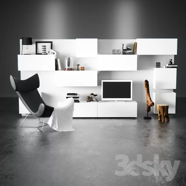 3DSKYMODEL – Shelf – Wardrobe – 225