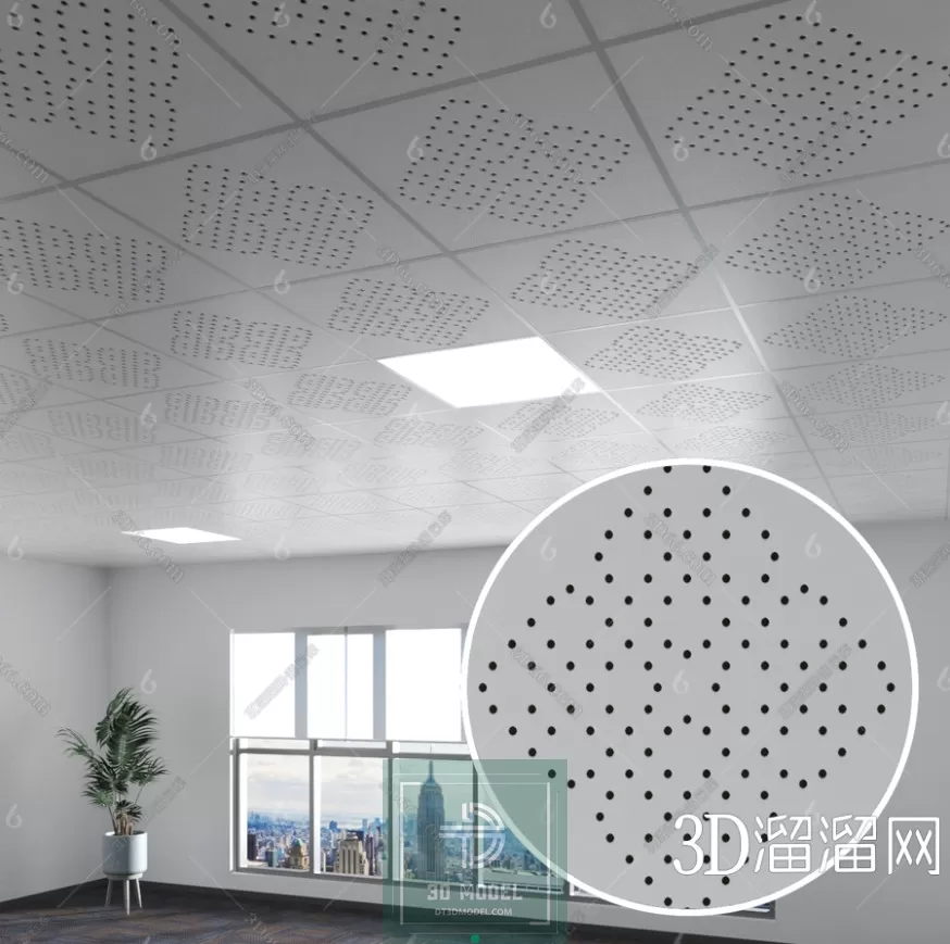 MATERIAL – TEXTURES – OFFICE CEILING – 0086