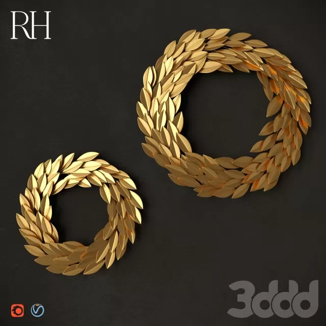 BRASS LAUREL WREATH – 208895
