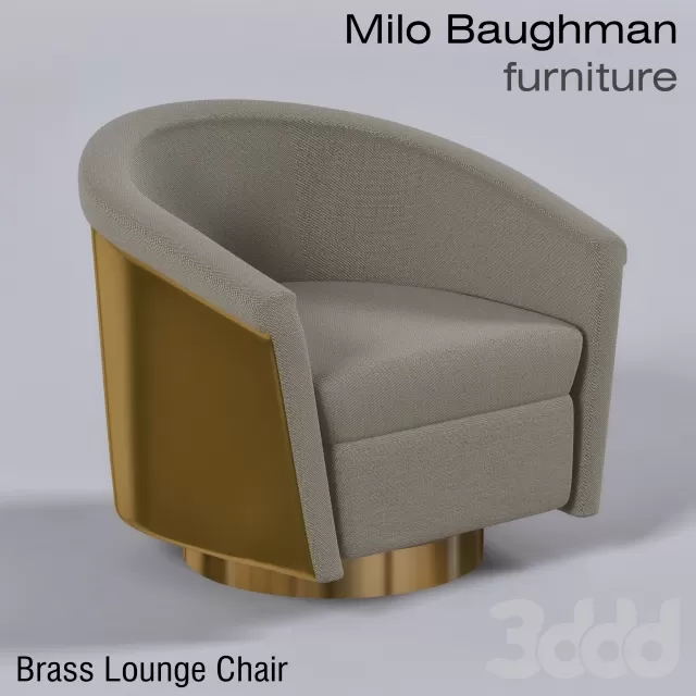 Brass Lounge Chairs – Milo Baughman Furniture – 208897 Brass Lounge Chairs – Milo Baughman Furniture – 208897